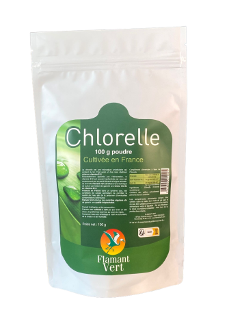 Chlorelle 100g poudre - Flamant Vert