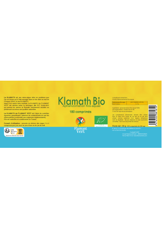 Klamath Bio – 180 comprimés | Micro-algue AFA d’origine USA