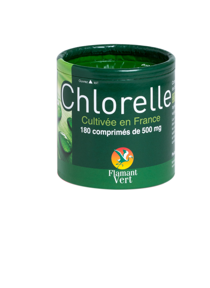 Chlorelle 180 comprimés - Flamant Vert Chlorelle 180 comprimés - Flamant Vert