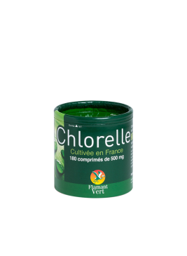 Chlorelle Bio 180 comprimés – Cultivée en France | Flamant Vert