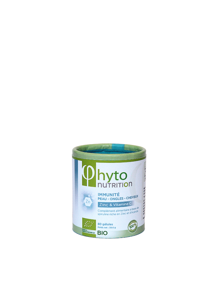 Spiruline + Zinc + Acérola Bio – 80 Gélules | Beauté & Immunité Naturelles