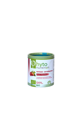 Spiruline + Fer + Acérola Bio – 80 Gélules | Vitalité & Immunité Naturelles