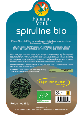 Spiruline en brindilles – Algue Bleue de l’Atlas – 350 g |